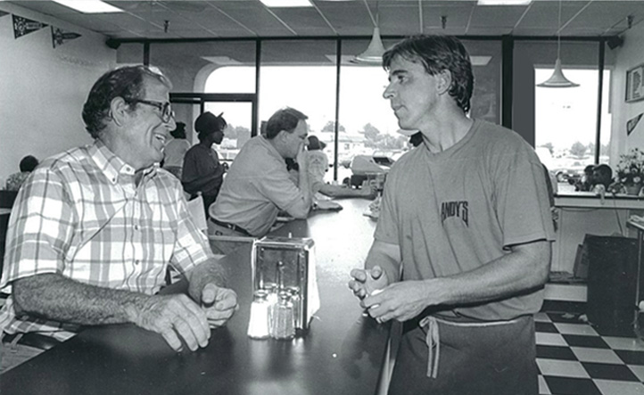 Hwy55 diner counter with guests